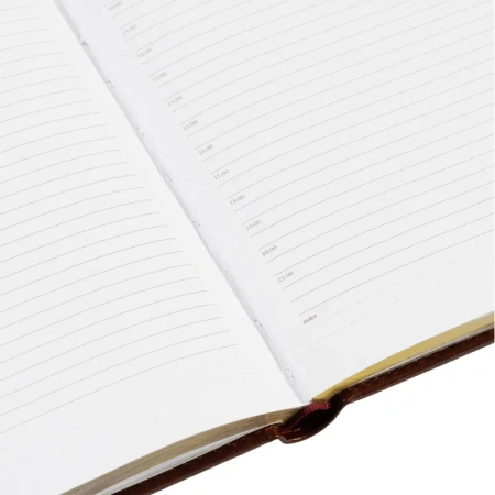 Ежедневник недатированный коричнев,А5,145х205,136л,Sidney NEBRASKA 3-128/03