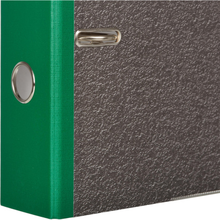 Папка-регистратор 75 мм Attache мрамор,мет.уг.,зел.корешок,карм.кор,бум/бум