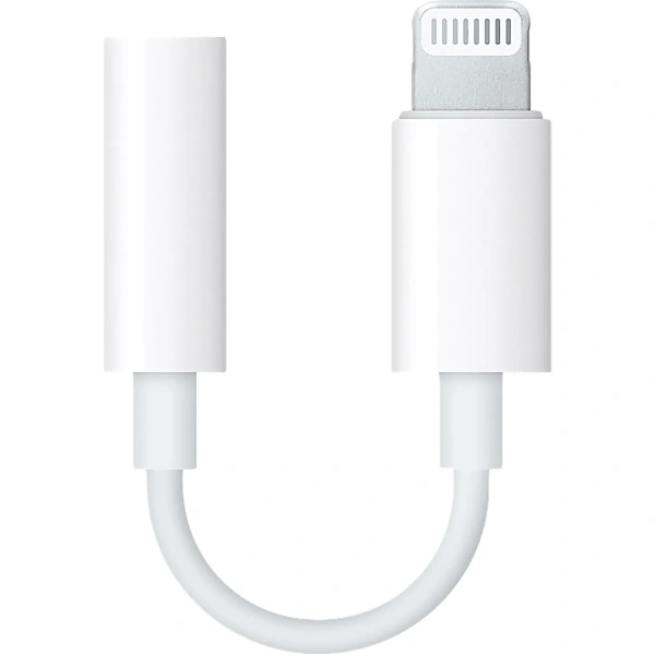 Адаптер Apple Lightning - 3.5 mm Headphone Jack Adapter, бел, MMX62ZM/A