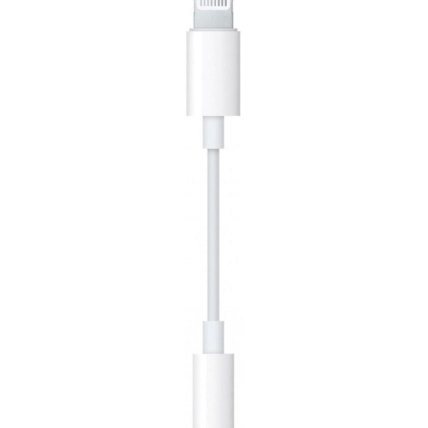 Адаптер Apple Lightning - 3.5 mm Headphone Jack Adapter, бел, MMX62ZM/A