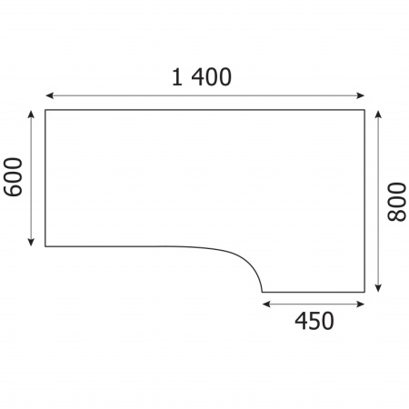 Стол эргономичный MON_Канц правый СК30.9 орех