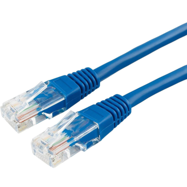 Патч-корд UTP Cablexpert PP10-7.5M/B кат.5e, 7.5м, литой, (синий)