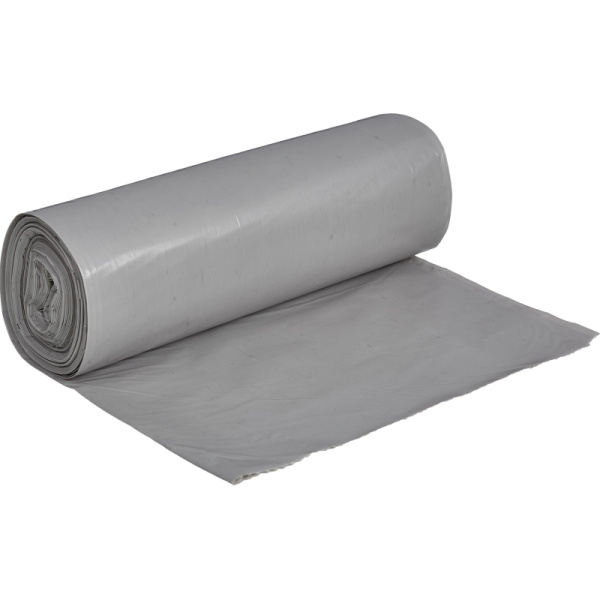 Мешки для мусора ПВД+добавка 160л 50мкм 10шт/рул серые 90х130см