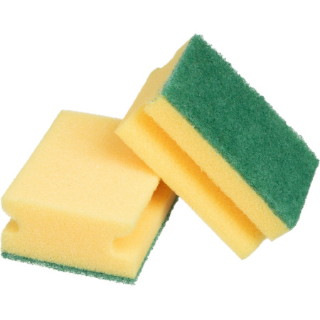 Губки для мытья посуды с выемкой д/пальцев 2шт/уп. PACLAN