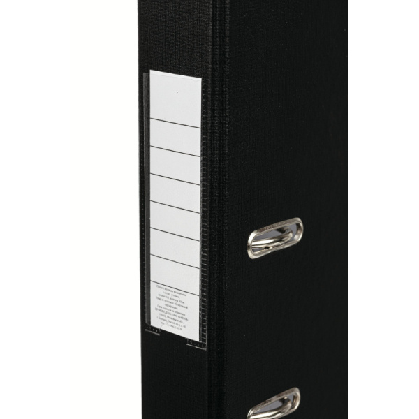 Папка-регистратор 50 мм ПБП1 черный с мет.уголком