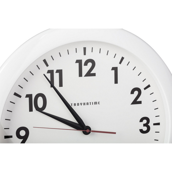 Часы настенные Troyka, модель 06, диаметр 500 мм, пластик 61610611