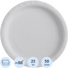 Тарелка одноразовая из ламинированной бумаги д 230 мм, 50шт/уп
