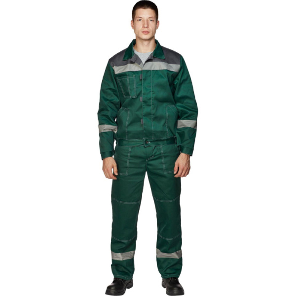Костюм рабочий летний муж. л20-КБР зелен/сер (р.56-58) 182-188 (Арсенал-СП)
