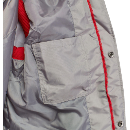 Жилет утепленный цв. серый/красный р. 56/170-176