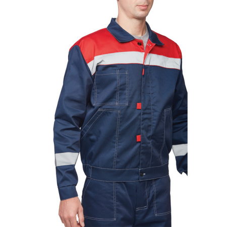 Костюм рабочий летний муж. л20-КБР син/красн (р.56-58) 170-176 (Арсенал-СП)