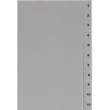 Разделитель листов из сер.пласт. с индексами Attache, А4, цифровой 1-20
