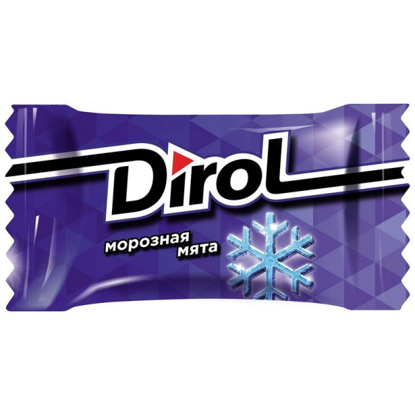 Жевательная резинка DIROL Морозная Мята  (100 шт. в упаковке), 272г