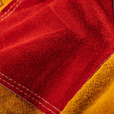 Краги сварщика спилковые пятипалые желтые