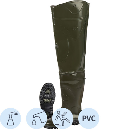 Сапоги мужские проходческие цв.оливковый мод. 162 (р.43) (277) рыбацкие