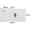 Папка-регистратор Комус Экономи 75мм желтая, ПБП1, карм.кор., мет.уг