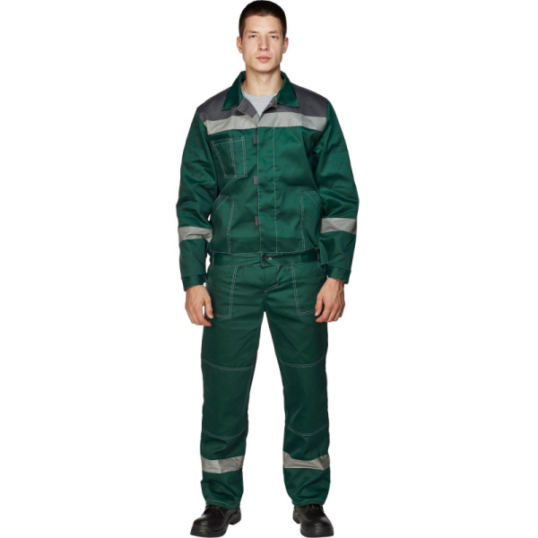 Костюм рабочий летний муж. л20-КБР зелен/сер (р.56-58) 158-164 (Арсенал-СП)