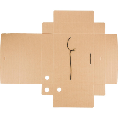 Короб архивный Комус гофрокартон, 75мм, оранжевый корешок