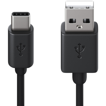 Кабель USB 2.0 - USB Type-C, М/М, 1 м, Red Line, чер, УТ000010553