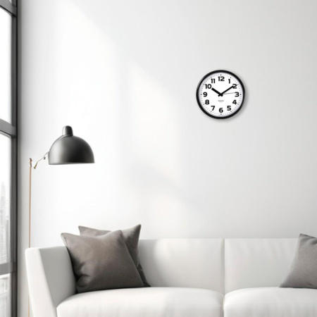 Часы настенные Troyka модель09, диаметр 225мм,  пластик 91900945