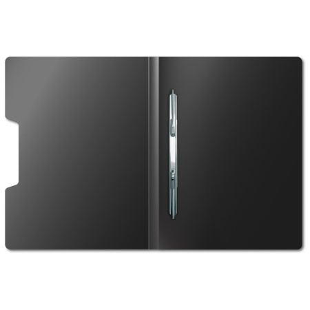 Скоросшиватель пластиковый с пруж.мех. Attache Digital, черный