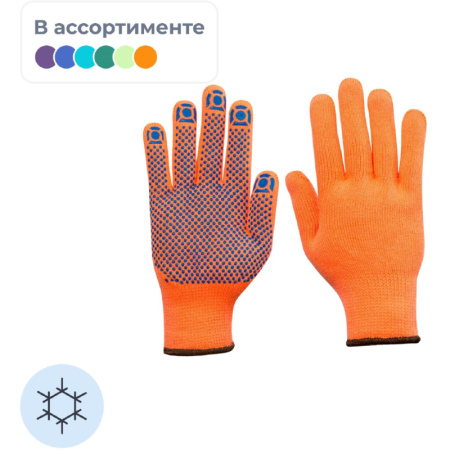 Перчатки защитные зимние акриловые с ПВХ покрытием арт.ac31pd