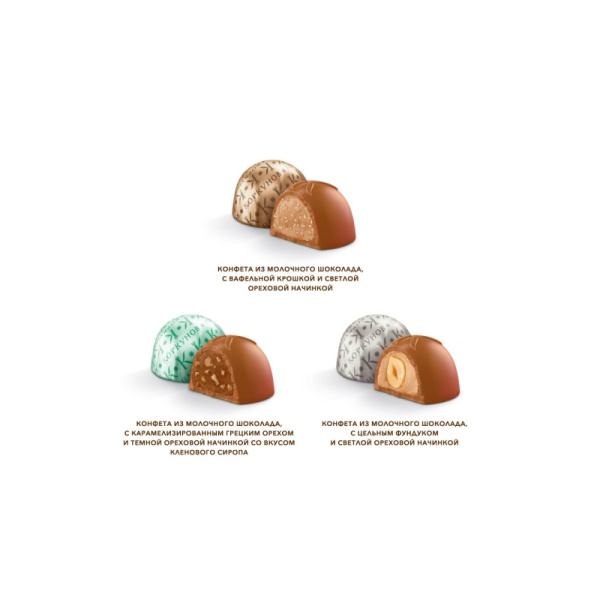 Конфеты А.Коркунов ассорти молочный шоколад 110 г