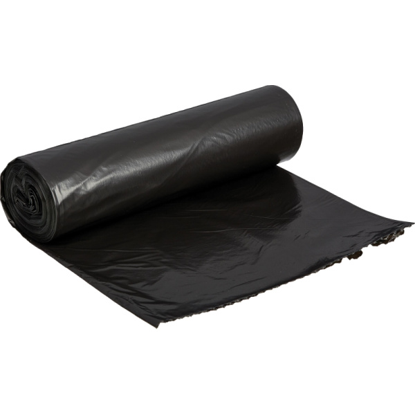 Мешки для мусора ПВД 220л 35мкм 10шт/рул черные 83х110см