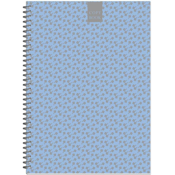 Бизнес-тетрадь А4,96л,точка,греб,обл.глянц.лам. Attache Fleur Лазурь