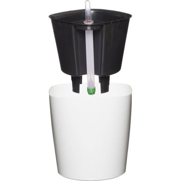 Горшок цветочный с автополивом КОМФОРТ 3л белый ПИ-21-9ТХ