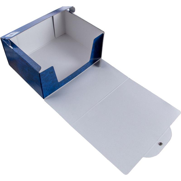Короб архивный Attache на кнопке 150мм, синий мрам, ламин.картон