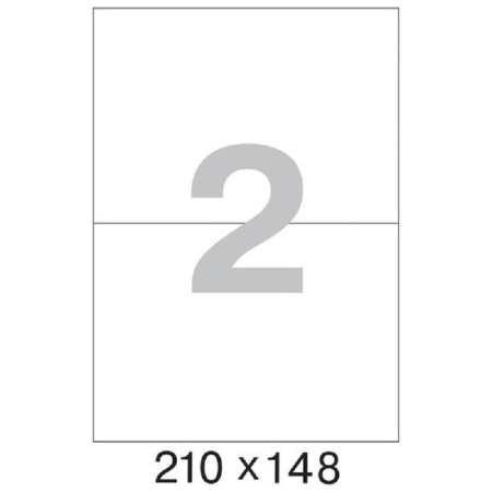 Этикетки самокл. ProMEGA Label BASIC 210х148мм./2 шт. на лис.А4(100л./уп)