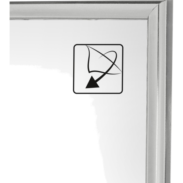 Рамка пластиковая Attache 21x30 (A4) ПЭТ Серебро (