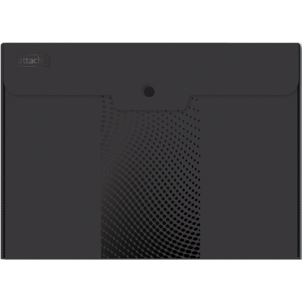 Папка-конверт на кнопке А4, 180мкм, Attache Digital ассорти, 6 шт.уп