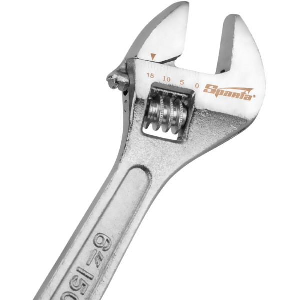 Ключ разводной 150 мм хромированный Sparta 155205