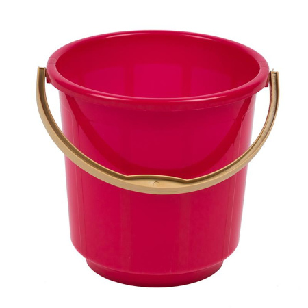 Ведро пластмассовое б/крышки 10л цвет в ассортименте Россия