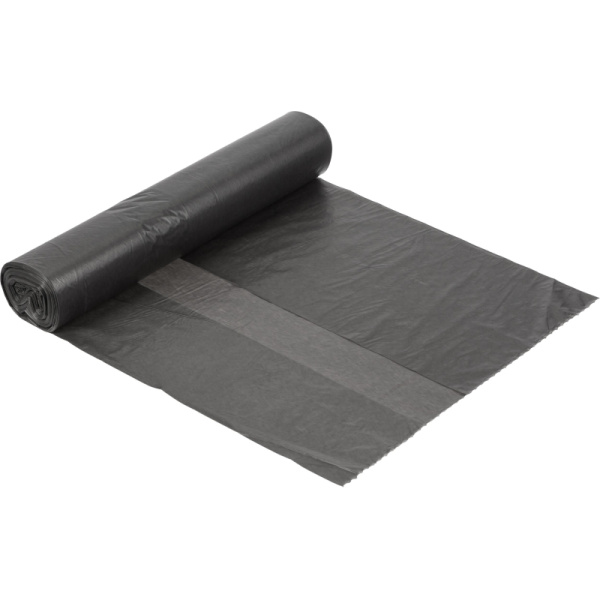 Мешки для мусора ПВД 35л 20мкм 30шт/рул черные 50x64см