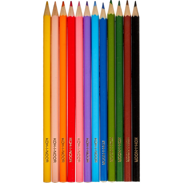 Карандаши цветные 12цв 6-гран Koh-I-Noor BIRDS 3352 3552