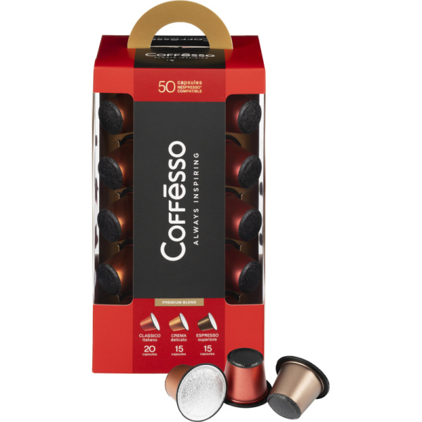 Кофе в капсулах Coffesso Набор кофе в капсулах, 50шт 15910