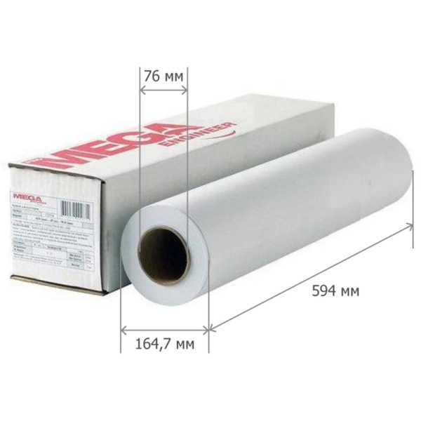 Бумага широкоформатная ProMEGA engineer InkJet 70г 594ммх175 76мм