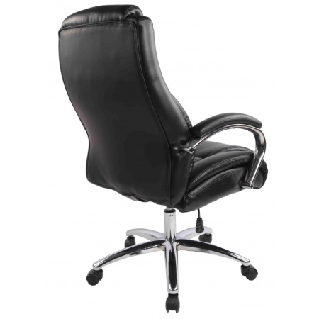 Кресло BN_Dp_EChair-585 TR рецикл.кожа черный, хром