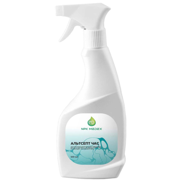Антисептик кожный Альтсепт ЧАС,  Спиртовой, 0,5л. (спрей)