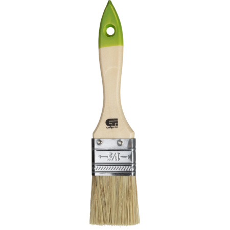 Кисть плоская 36 мм, натуральная щетина, деревянная ручка// Сибртех(82262)