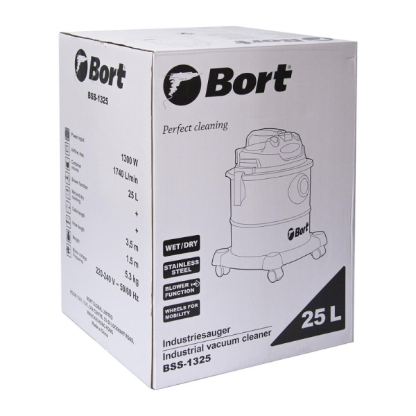 Пылесос строительный BORT BSS-1325 (91272218)