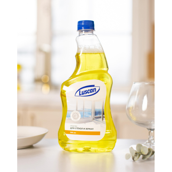 Средство для стекол и зеркал Luscan 500мл смен.блок