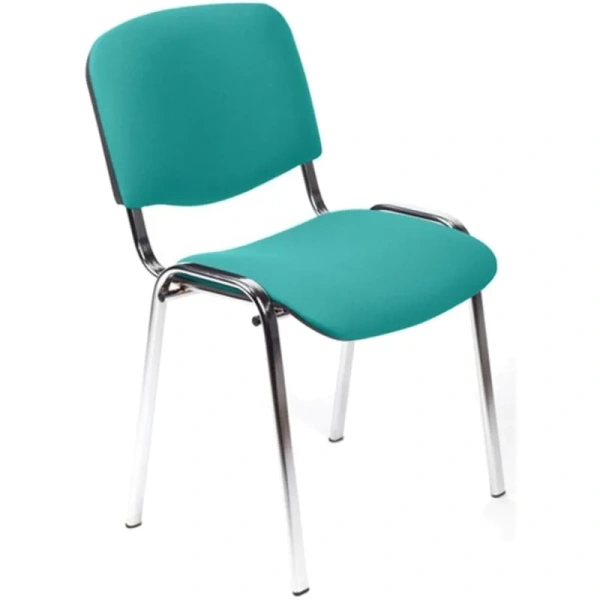 Стул UP_EChair Rio(ИЗО) хром, ткань зеленая С34