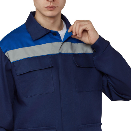 Костюм рабочий летний муж л05-КБР син/вас (р.48-50) 182-188 (Арсенал-СП)