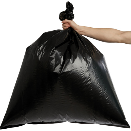 Мешки для мусора ПВД 180л 35мкм 10шт/рул черные 88x106см Удачные