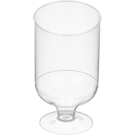 Рюмка одноразовая 100мл, КРИСТАЛЛ прозр., КОМУС ПС 6шт/уп