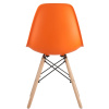 Стул для столовых SG_Eames PP оранжевый, деревянные ножки