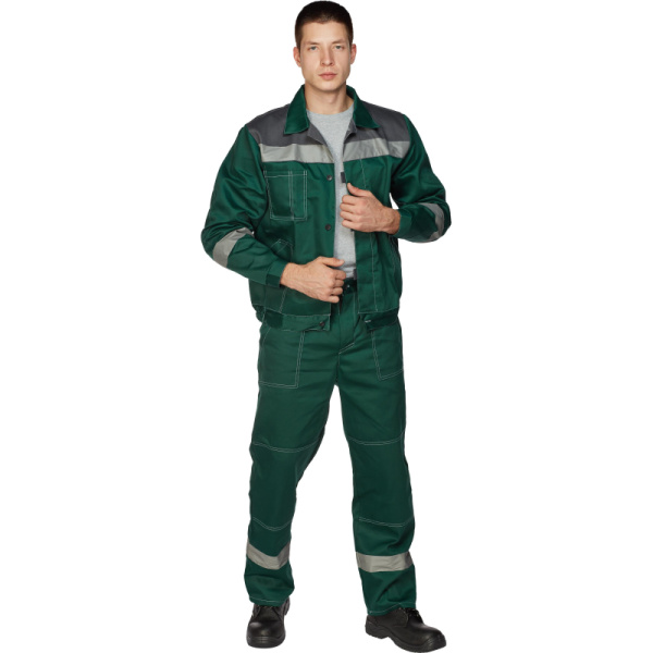 Костюм рабочий летний муж. л20-КБР зелен/сер (р.52-54) 170-176 (Арсенал-СП)